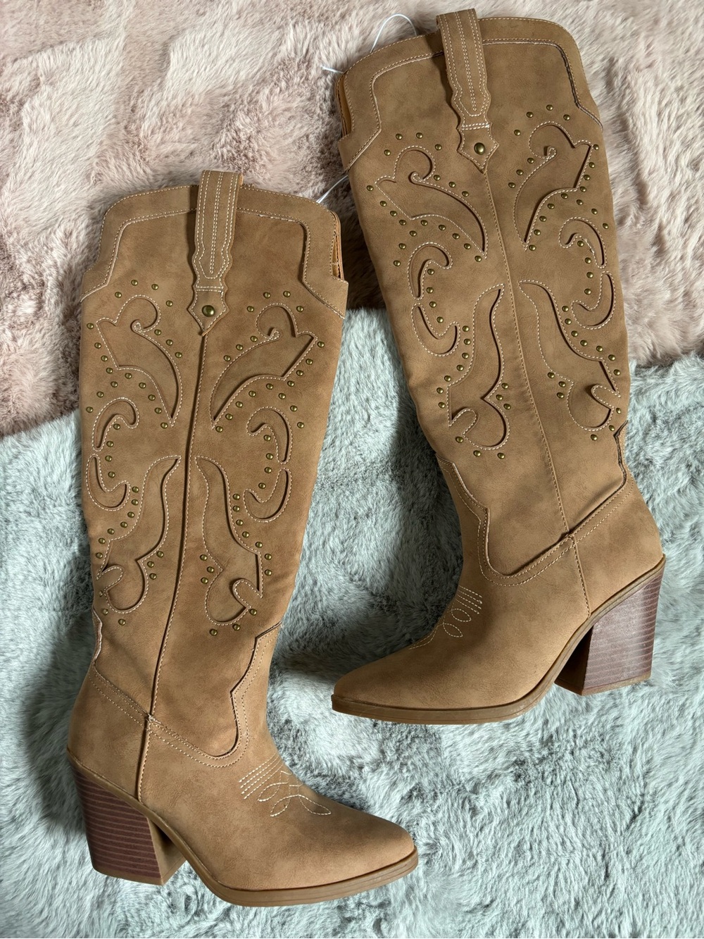 Sugar knott swirl brown cowboy boots